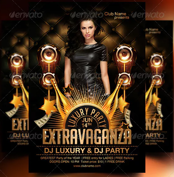 DJ Luxury Party Flyer Template