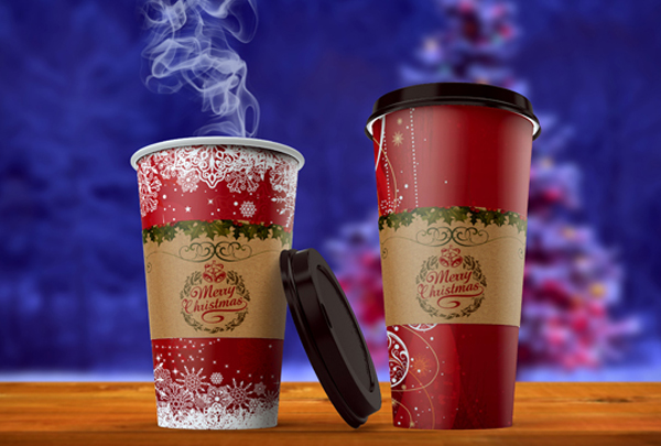 Editable PSD Coffee Cup Mockup