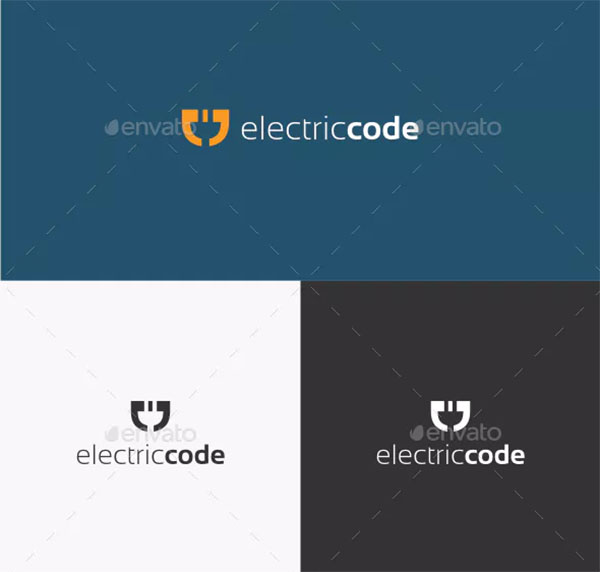 Electric Code Logo Template