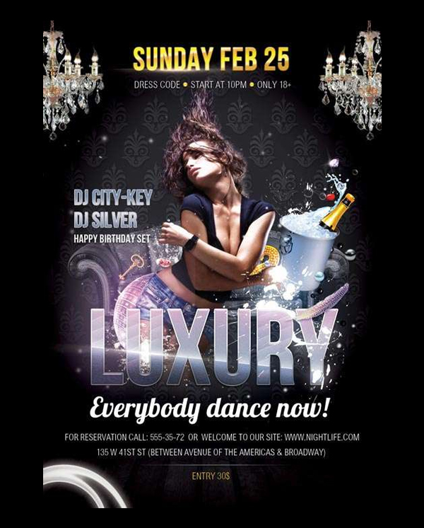 Free Download Luxury Flyer PSD Template