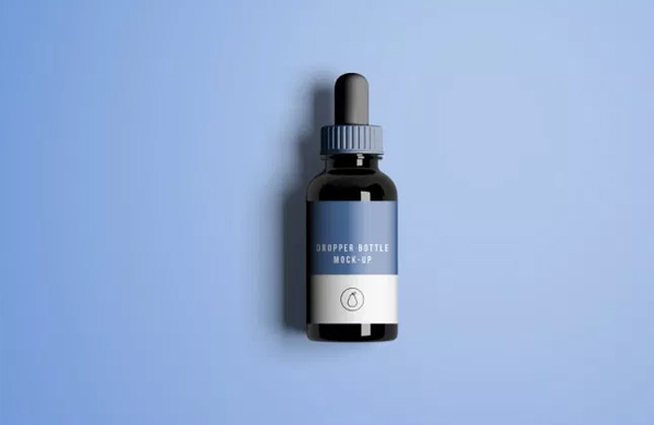 Free Dropper Bottle Mockup PSD Template