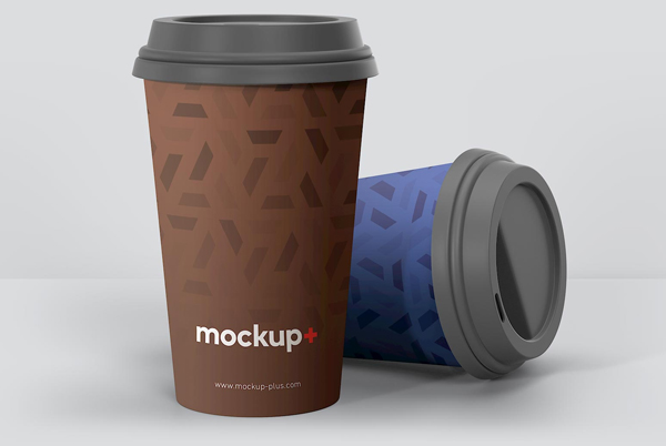 Free Photorealistic Coffee Cup Mockup in Photoshop Template
