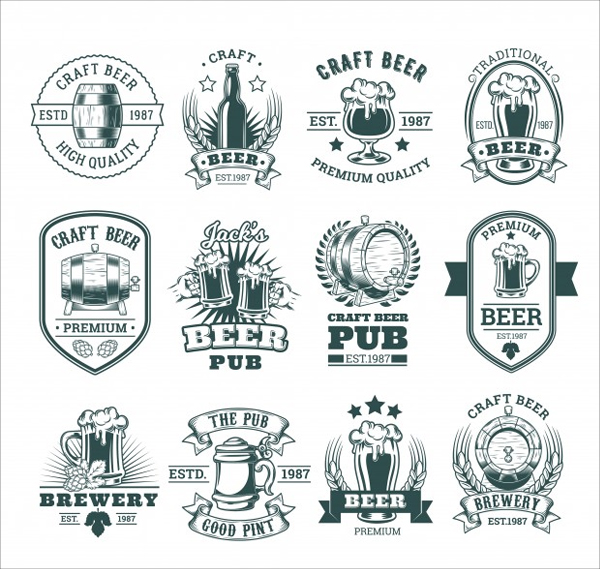 Free Retro Beer Label Design Templates