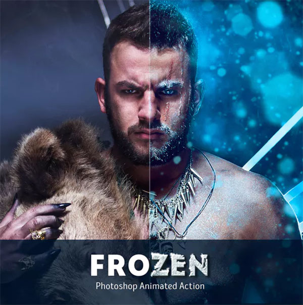 Frozen Animated Photoshop Action