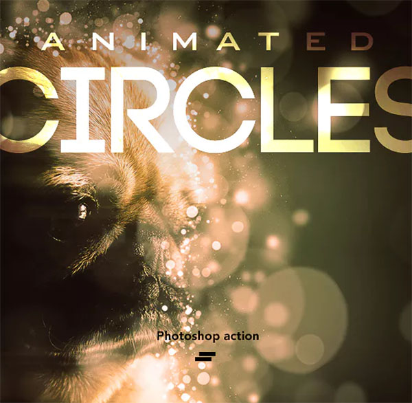 Gif Animated Circles Photoshop Action