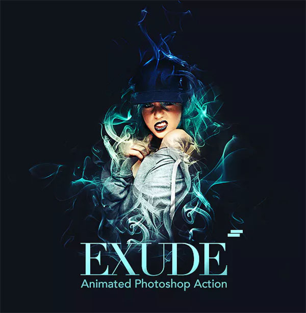 Gif Animated Exude Photoshop Action