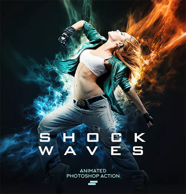 Gif Animated Shockwave Photoshop Action