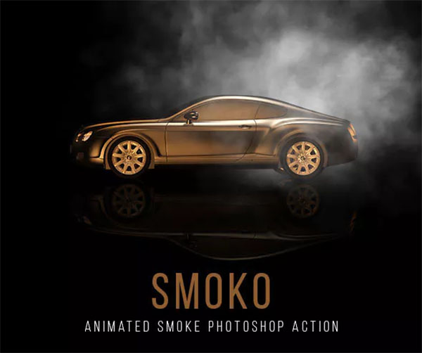 Gif Animated Smoko Photoshop Action