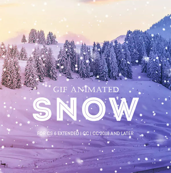 Gif Animated Snow Photoshop Action