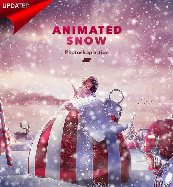 Gif Animated Snow Photoshop Actions