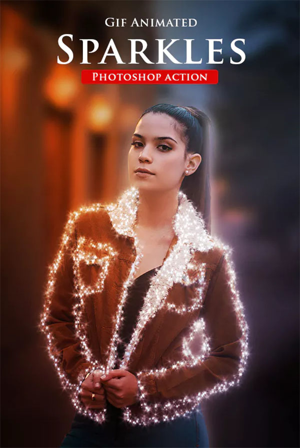 Gif Animated Sparkles Photoshop Action