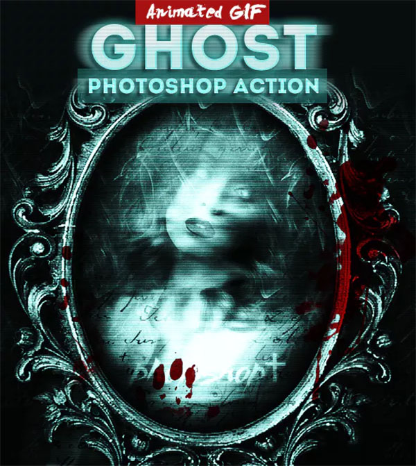 Halloween Ghost Animated Photoshop Action