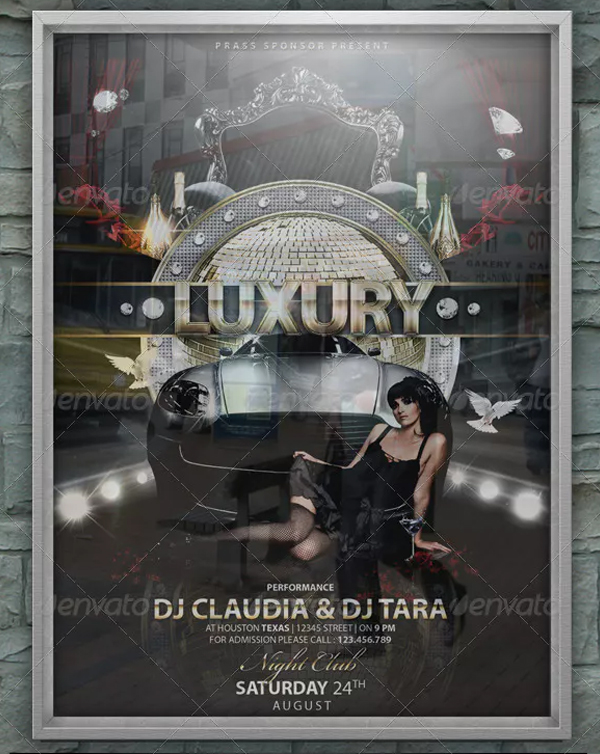 Luxury Birthday Party Flyer Design