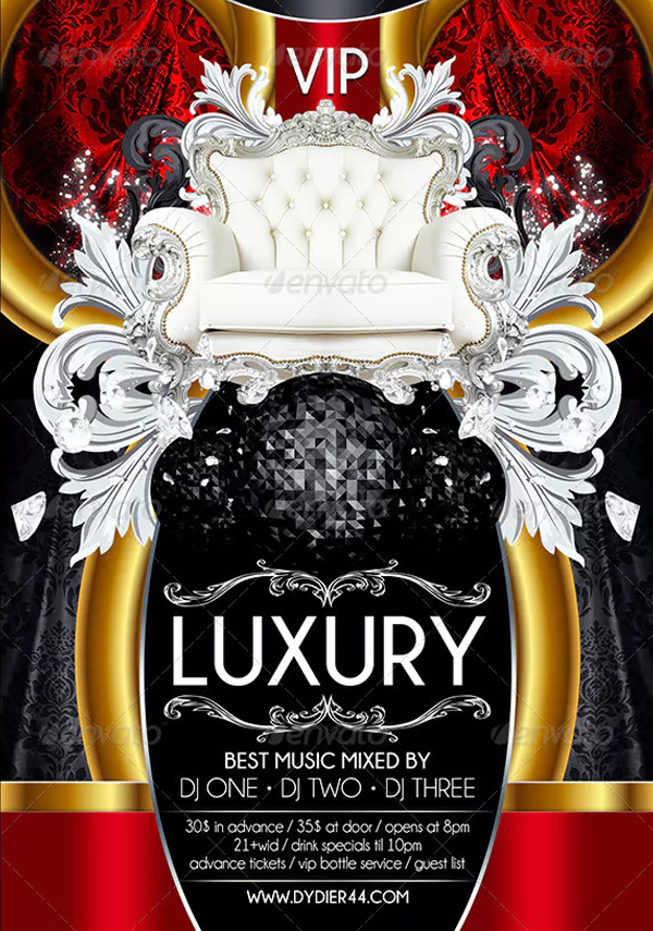 Luxury VIP Party Flyer Template