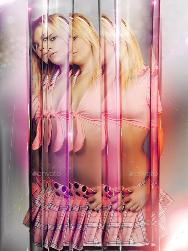 Mirror Reflection Photo Template