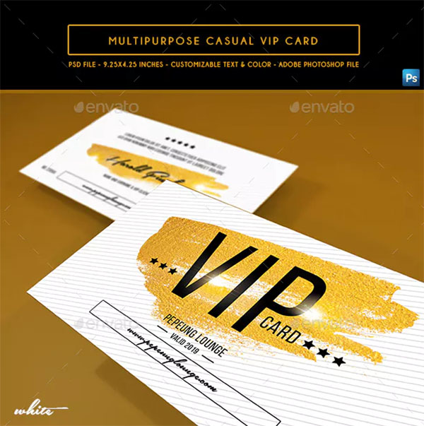 Multipurpose Casual VIP Card