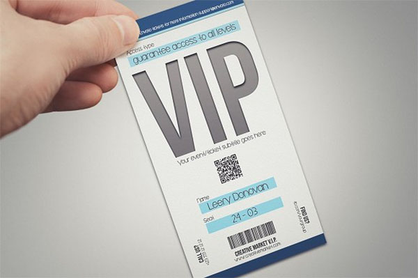 Multipurpose Simple VIP Pass Card