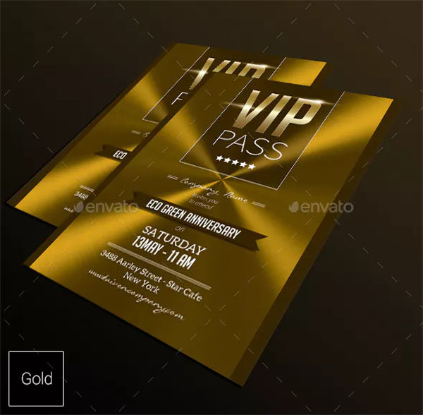 Multipurpose VIP Pass Invitation
