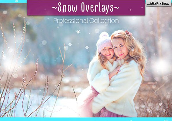 Natural PSD Snow Overlays