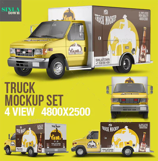 PSD Truck Mockup