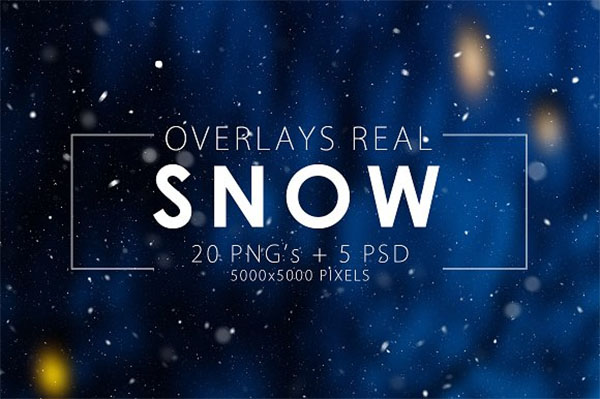 Real PSD Snow Overlays