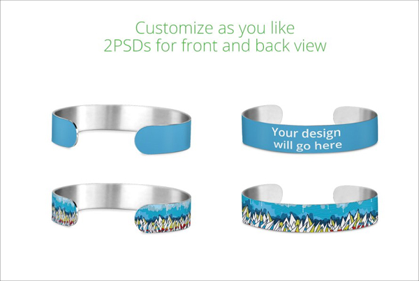 Small Wristband Design Mockup