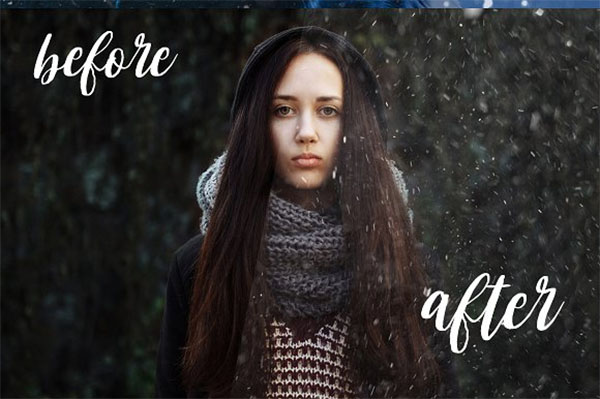 Snow & Dust Photoshop Effect