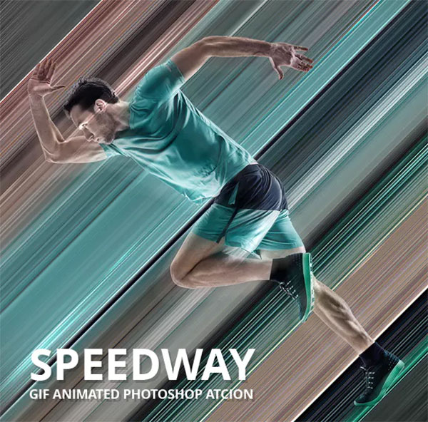 Speedway Gif Animated Photoshop Action