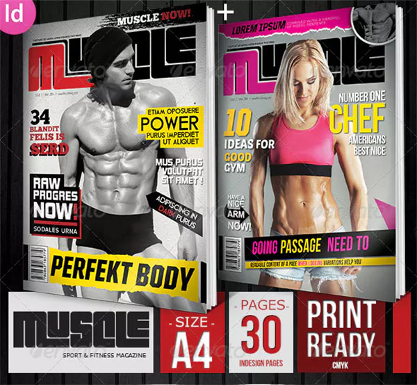 Sport & Fitness Magazine Covers