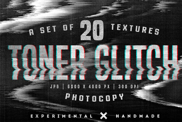 Toner Glitch Photocopy Textures