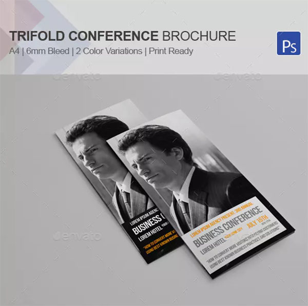 Trifold Business Conference Brochure Template