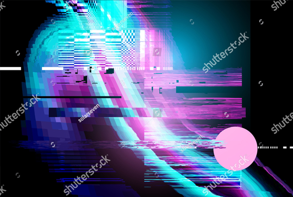 Vector Glitch and Distorted Texture