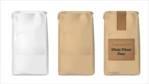 Vector white Soft Packing