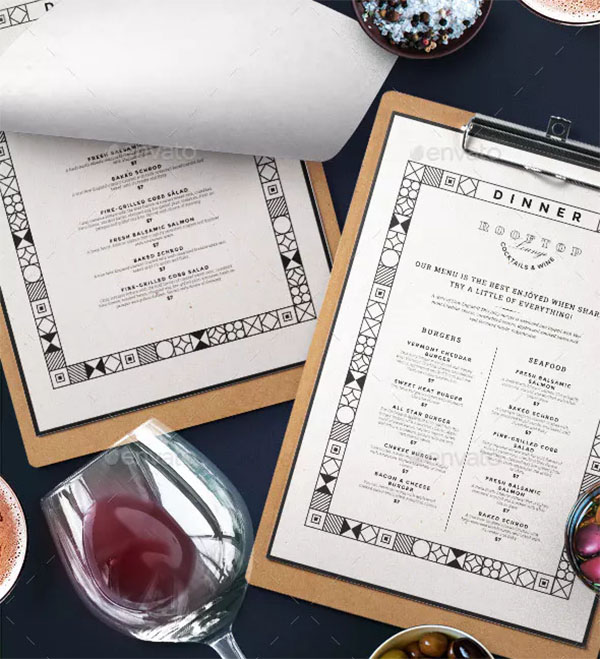 Vintage Cafe Menu Template