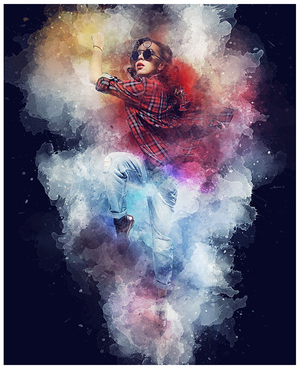 Watercolor Animation Photoshop Action