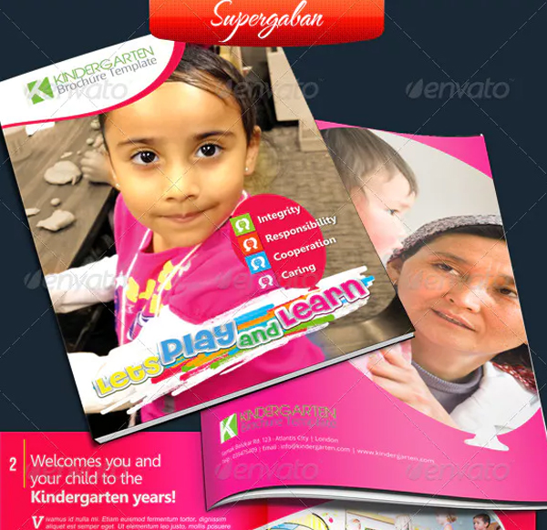16 Pages Kindergarten Brochure Templates