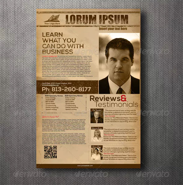 Advertorial Wanted Style Flyer