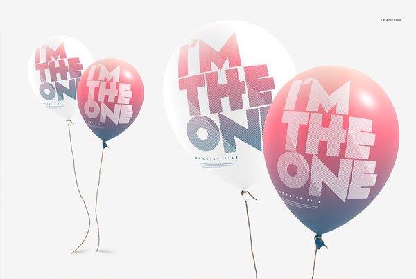 Balloon Mockup Set