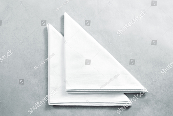 Blank Restaurant Napkin Mock up