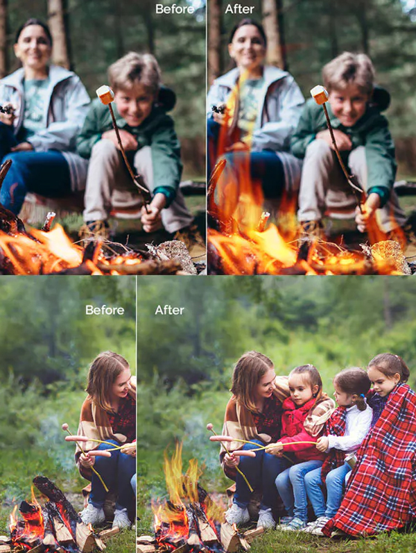 Bonfire Photo Overlays
