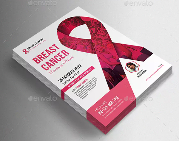 Breast Cancer Awareness Flyer Template
