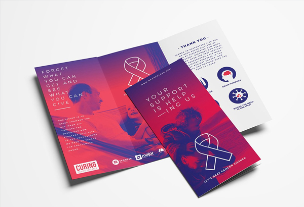 Cancer Charity Tri-Fold Brochure