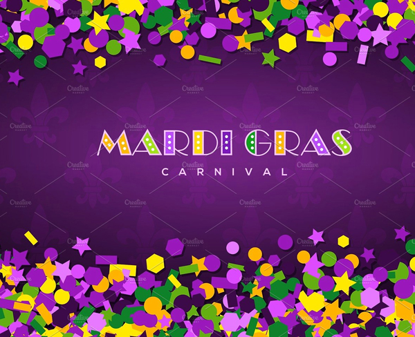 Carnival Mardi Gras Confetti Texture
