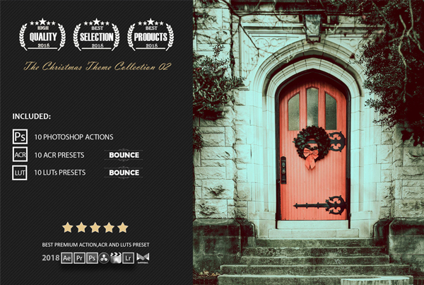 Christmas Color Grading Photoshop Actions