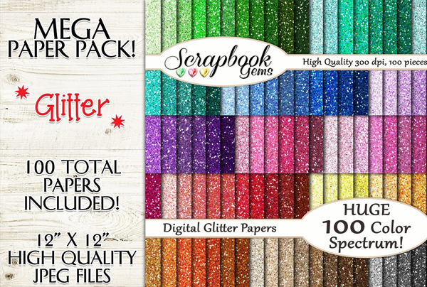 Colors Glitter Papers Textures