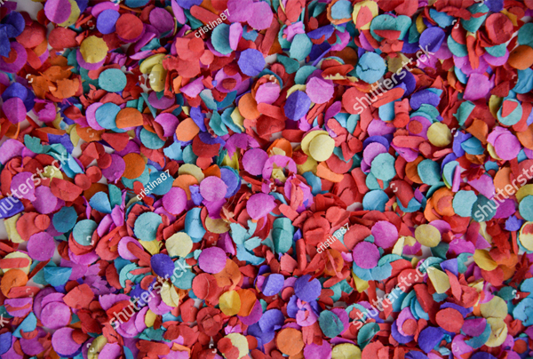 Confetti Texture Background