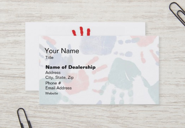 Customizable Cancer Business Card