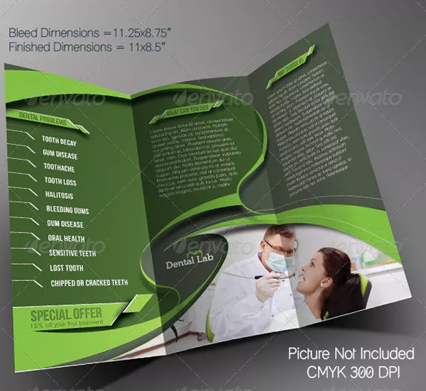 Dental Trifold Brochure Template