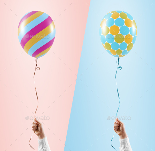 Editable Balloon Mockup