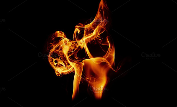 Fire Photoshop Overlays Template